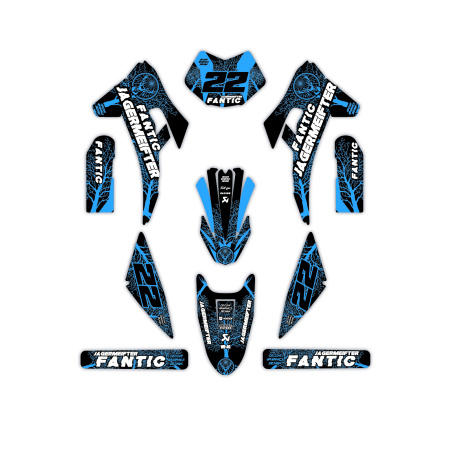 Kit déco moto Fantic | Kit d’autocollants personnalisés