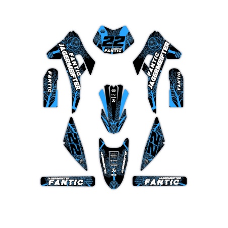 Fantic motorcycle graphics | Custom sticker kit