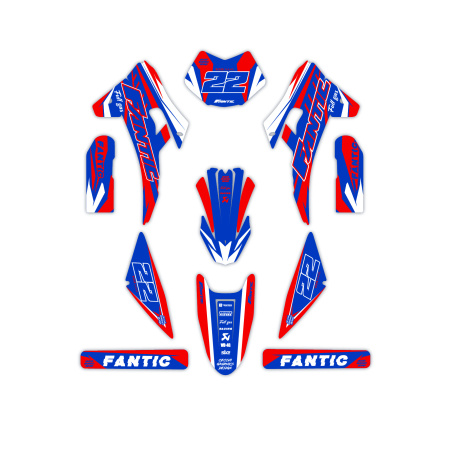 Kit déco moto Fantic | Kit d’autocollants personnalisés