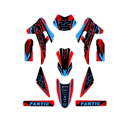 Fantic motorcycle graphics | Custom sticker kit
