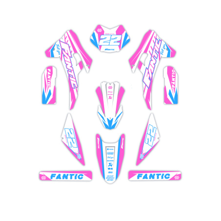 Kit déco moto Fantic | Kit d’autocollants personnalisés