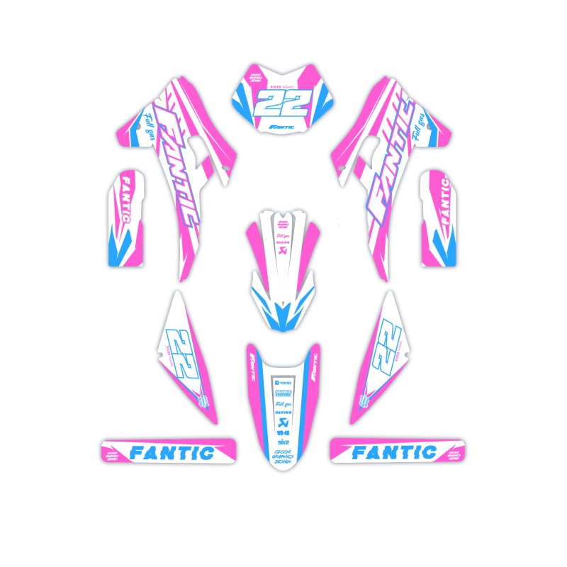 Fantic motorcycle graphics | Custom sticker kit