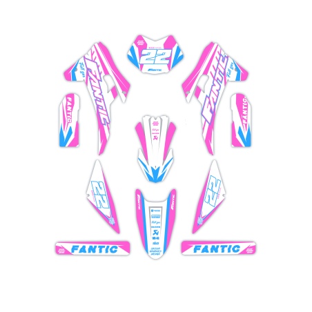 Fantic motorcycle graphics | Custom sticker kit