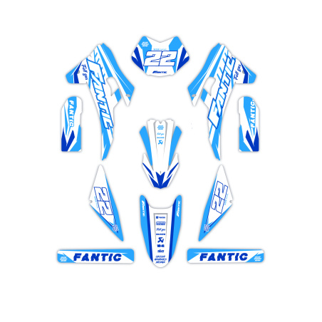 Kit déco moto Fantic | Kit d’autocollants personnalisés