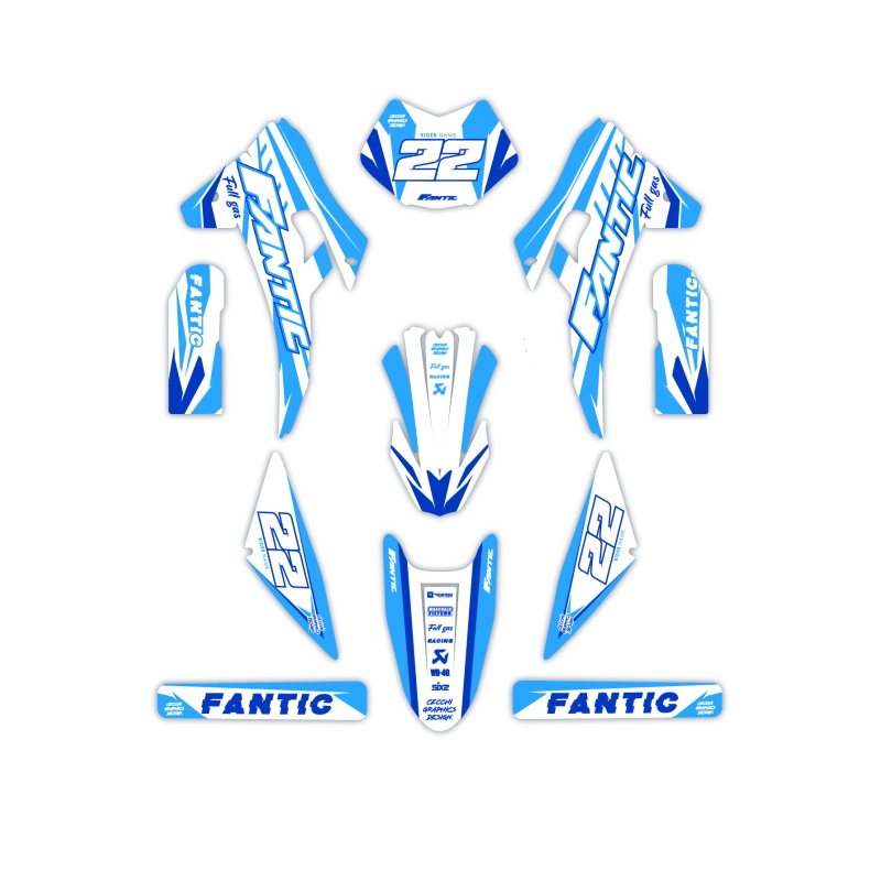Fantic motorcycle graphics | Custom sticker kit