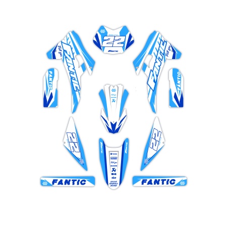 Fantic motorcycle graphics | Custom sticker kit